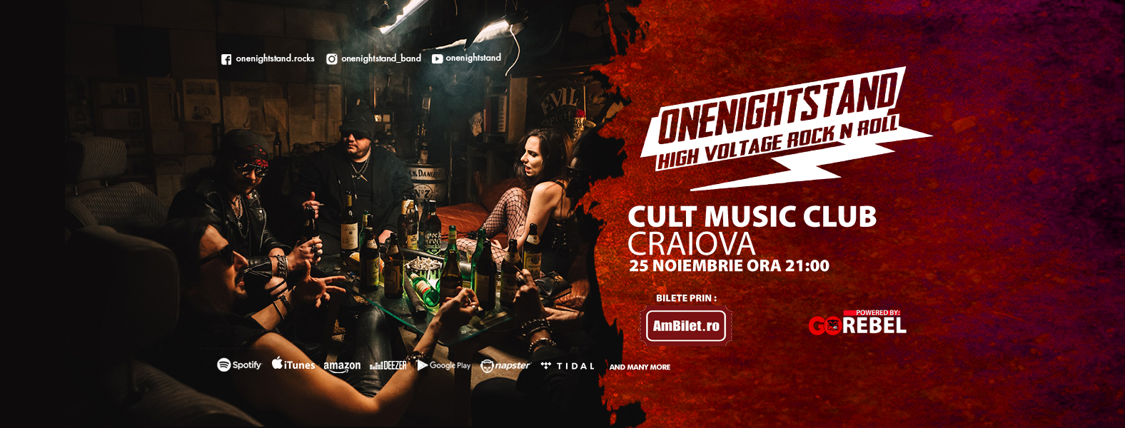 onenightstand live in Cult Music Club, Craiova