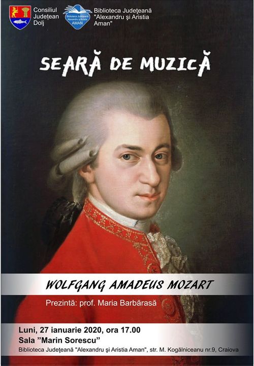 Seară de muzică Wolfgang Amadeus Mozart la „Aman”