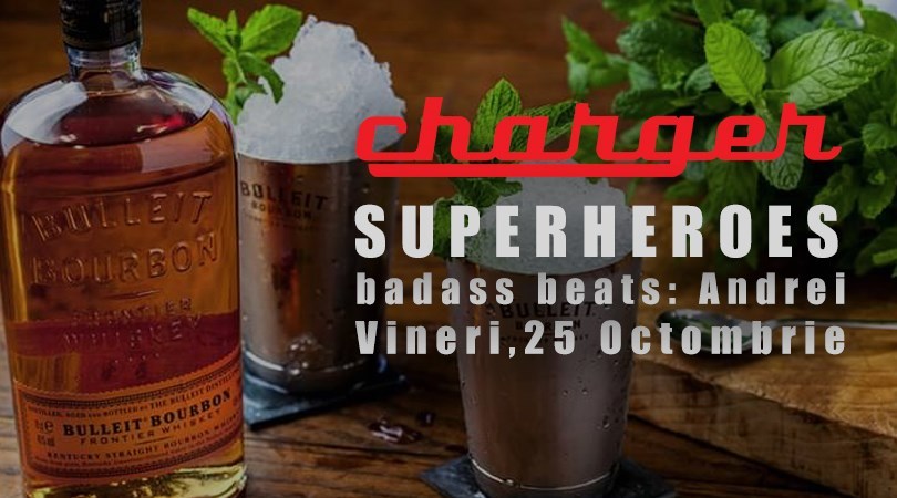 Bulleit Superheroes in Charger Classic Ba
