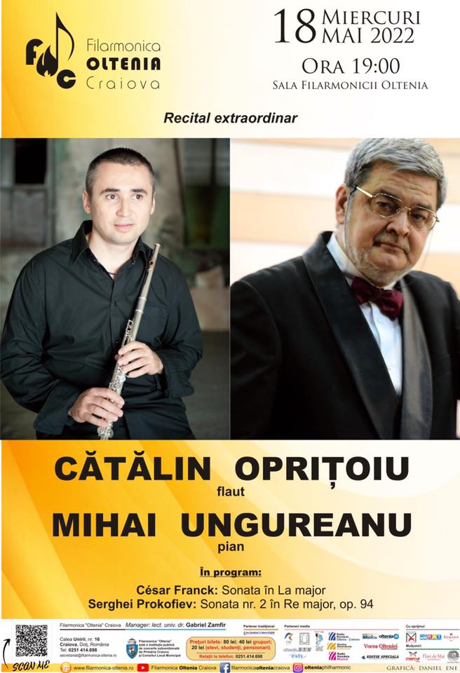 Recital FRANCK-PROKOFIEV/ CĂTĂLIN OPRIȚOIU/ MIHAI UNGUREANU