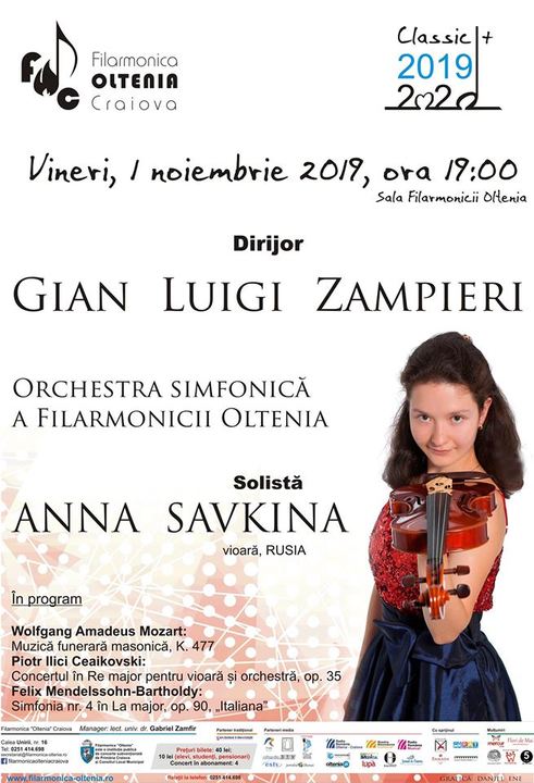 Concert Ceaikovski/Zampieri/Anna Savkina