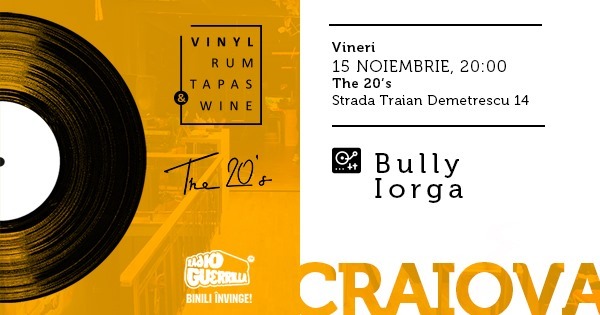 Vinyl, Rum, Tapas & Wine in Craiova