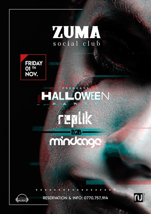 Halloween Party • REPLIK b2b Mindcage [at] Zuma Social Club