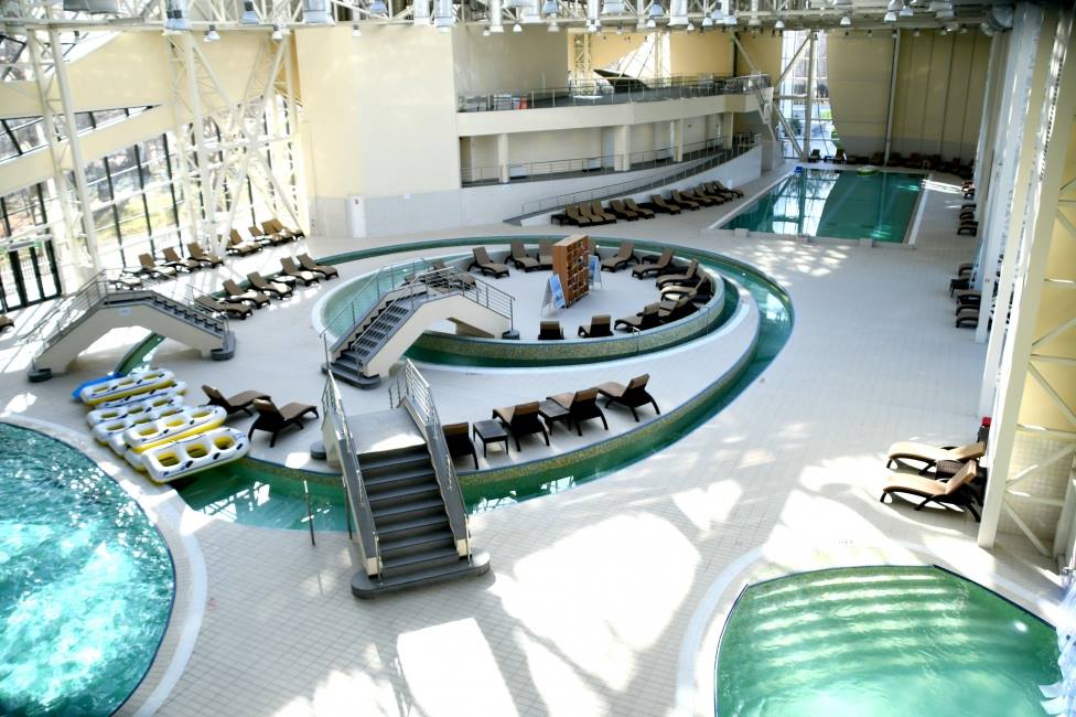 The Waterpark and swimming pools are opened for fun