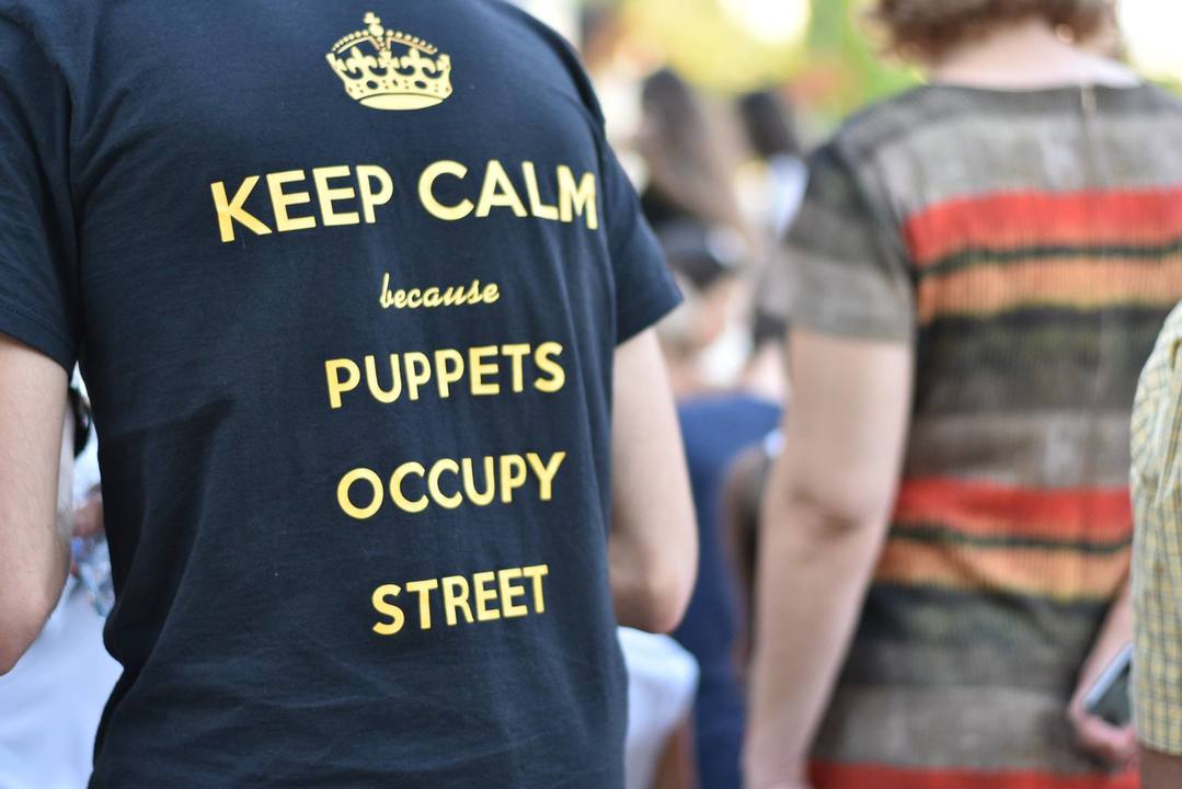 The Puppets that make us proud. Puppets Occupy Street, a story about stories