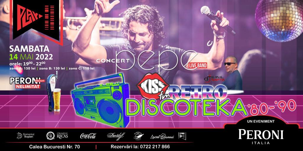PEPE & Retro Discoteka by Kiss FM with DJ Emil Safta | live pe terasa Cafe Teatru Play