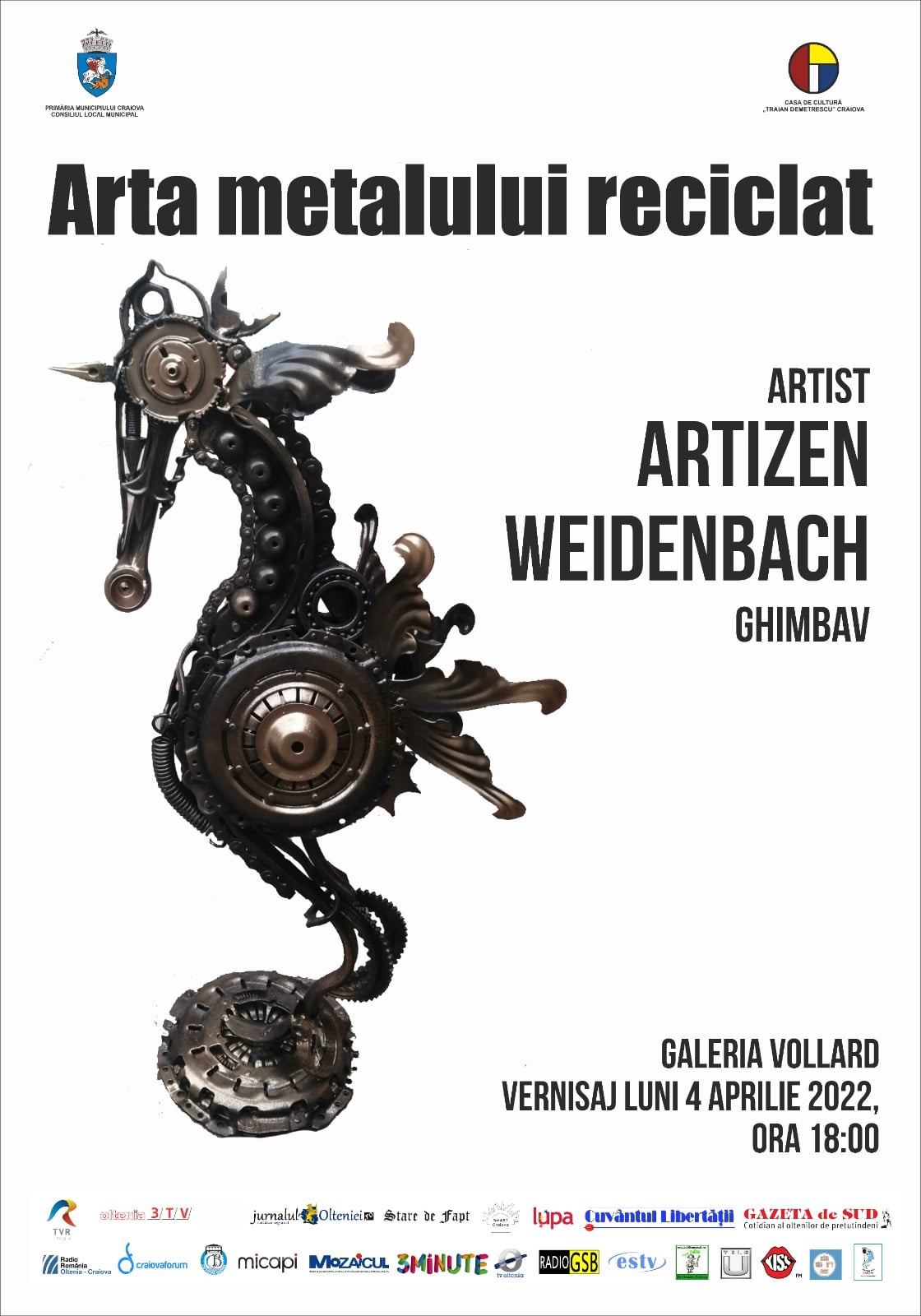 Vernisajul expoziției ”Arta metalului reciclat”, artist ARTIZEN WEIDENBACH, Ghimbav