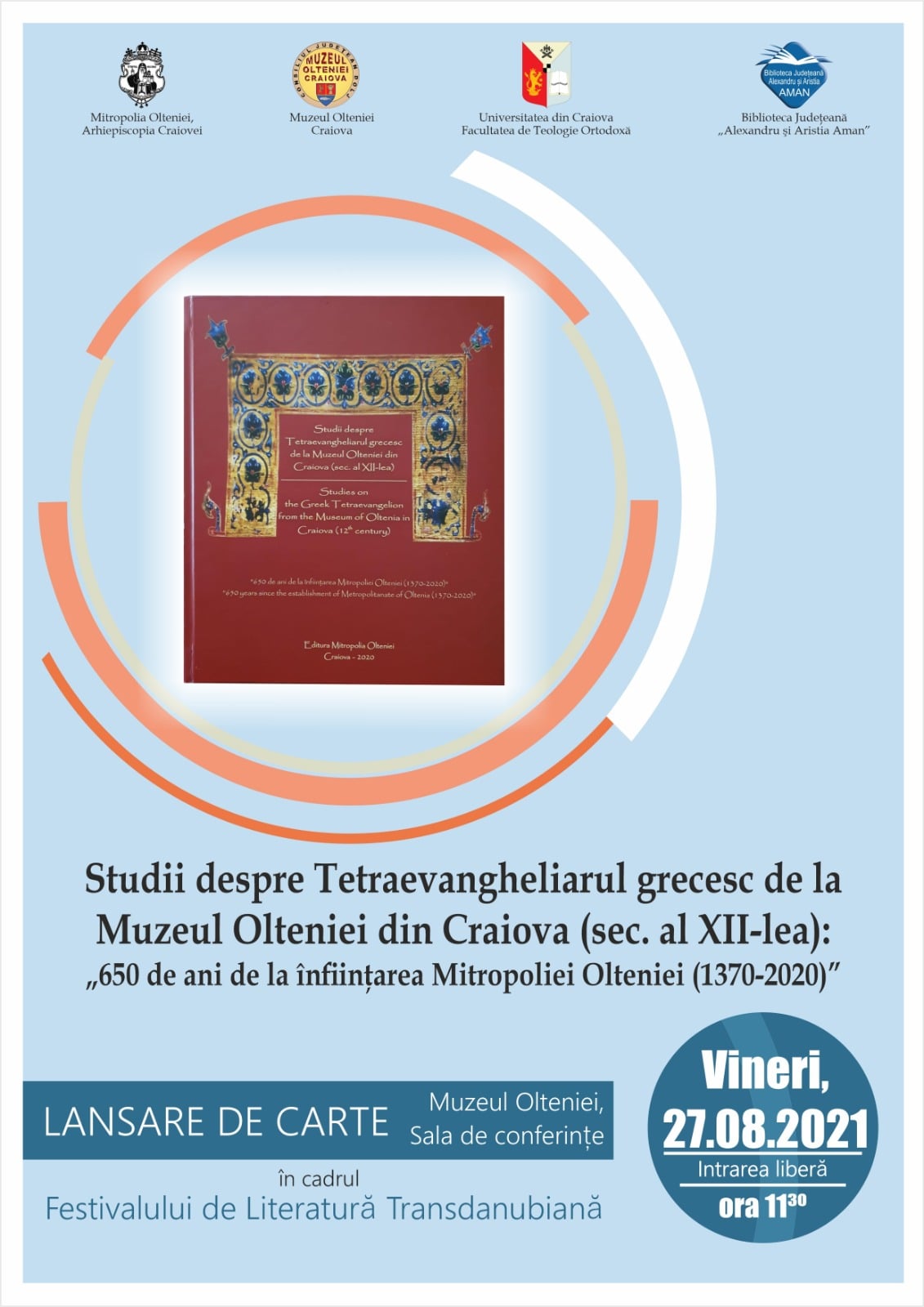 Studii despre Tetraevangheliarul grecesc de la Muzeul Olteniei din Craiova (sec. al XII-lea)