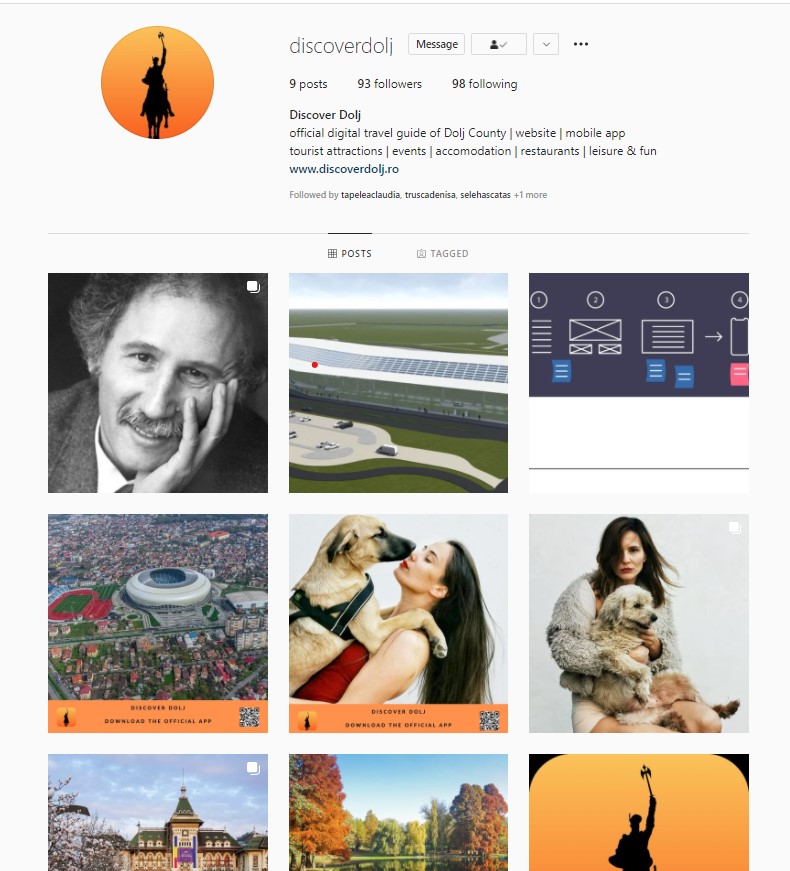 #DiscoverDolj is also on Instagram! Use the hashtag and tell us the stories of the county!