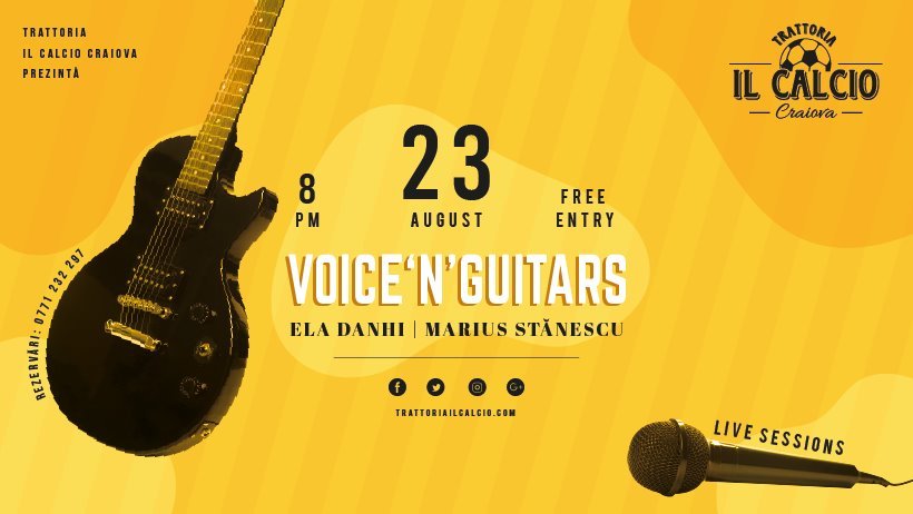 Voice 'N' Guitars - Live Session - Ela Danhi & Marius Stanescu