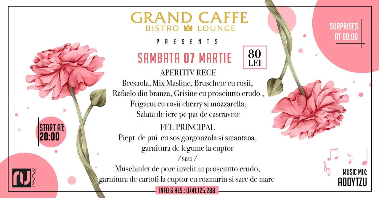 Grand Caffe presents Women’s Day Party