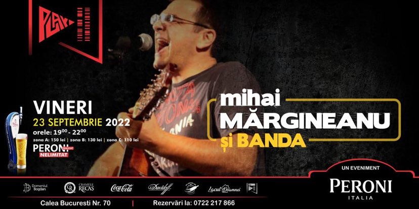 Mihai Mărgineanu și Banda | live pe terasa Cafe-Teatru Play