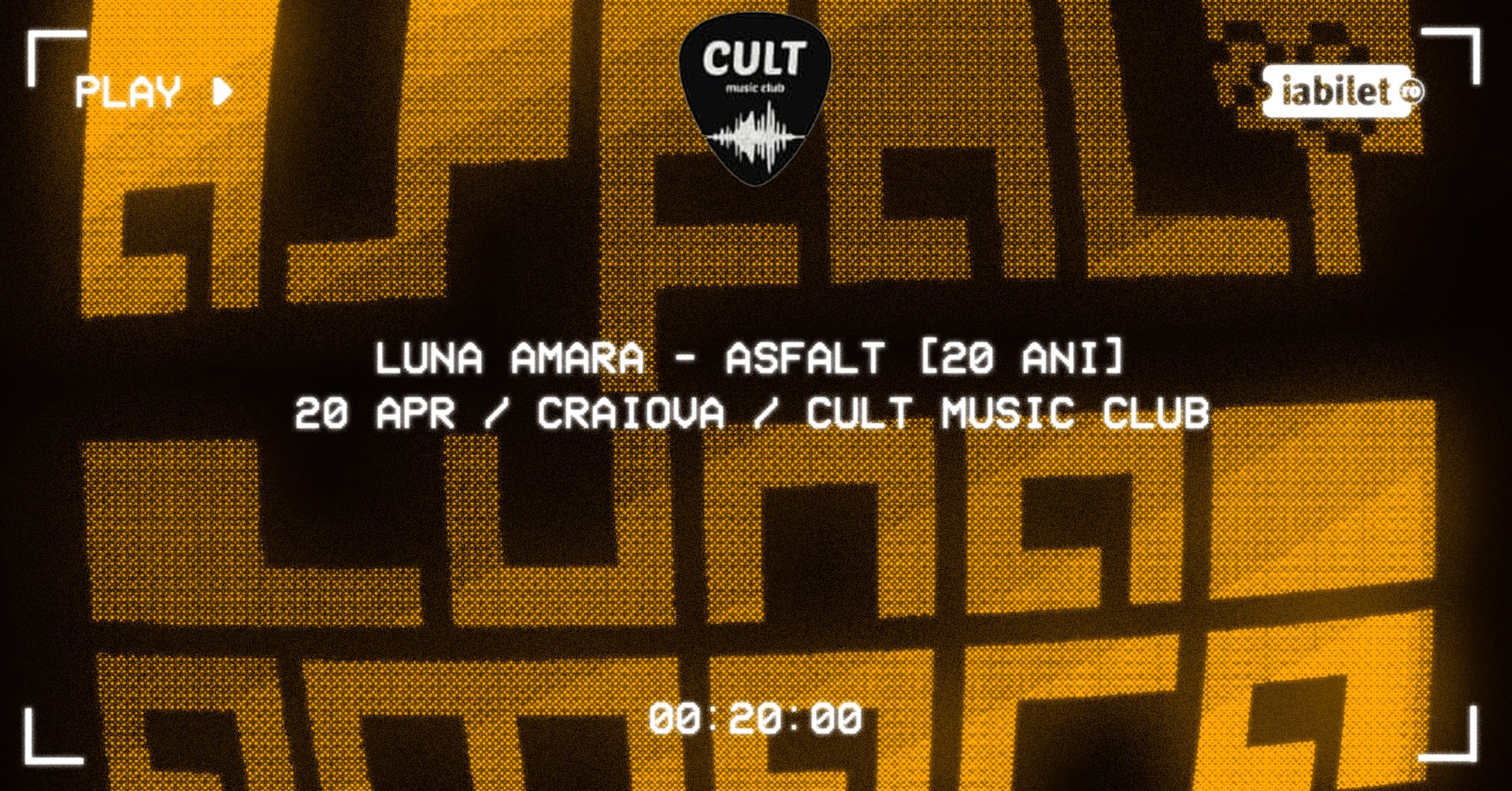 Luna Amară - Asfalt [20 ani] - Cult Music Club, Craiova - 20.04.2024