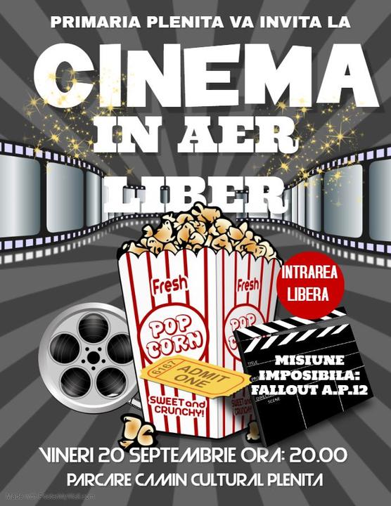 Cinema in aer liber la Plenita