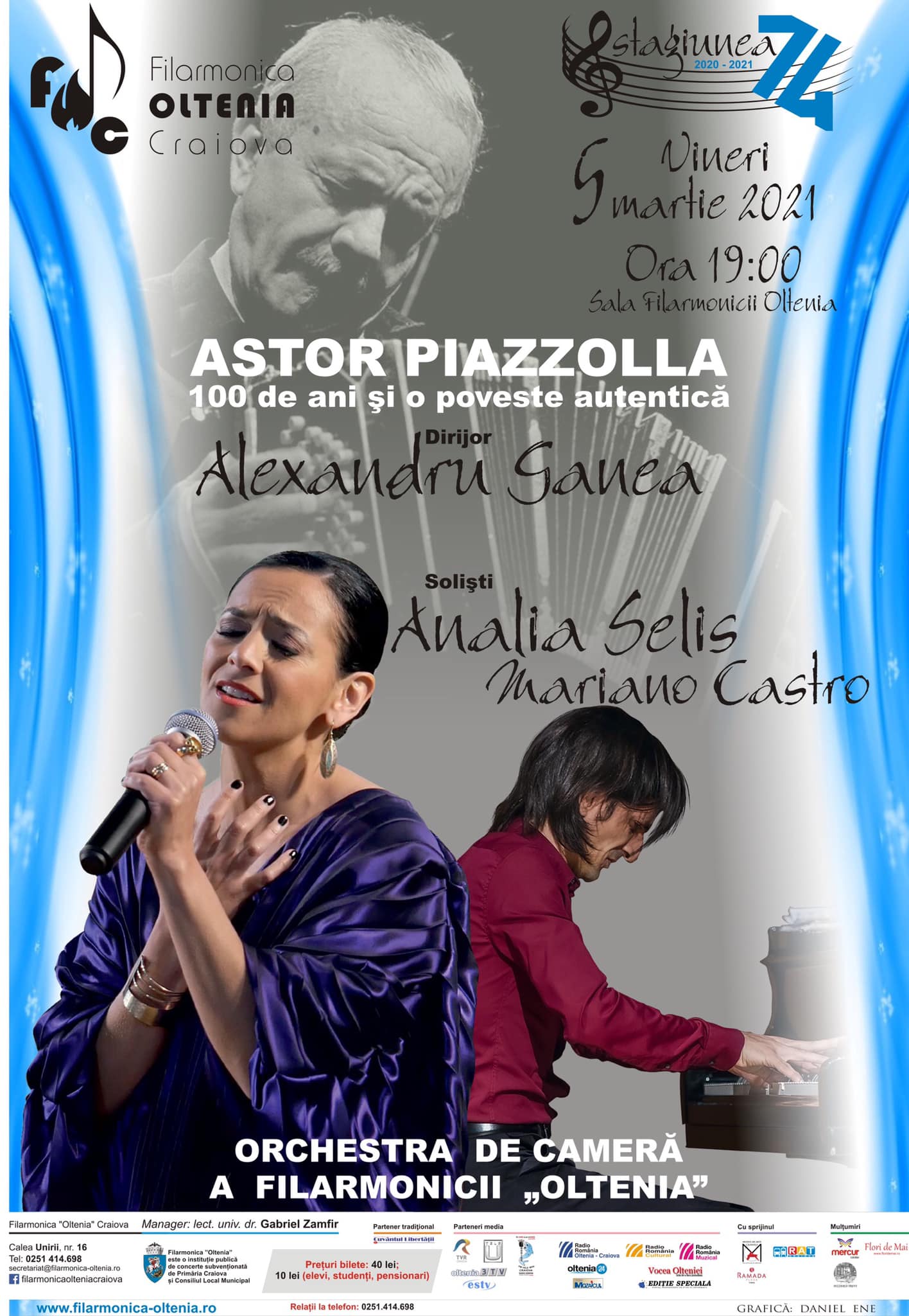 Astor Piazzolla – 100 de ani si o poveste autentica