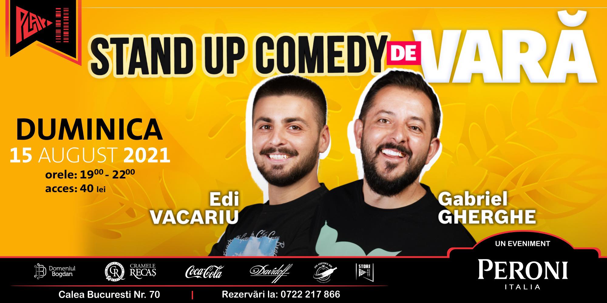 Stand Up Comedy de vară cu Edi Vacariu si Gabriel Gherghe